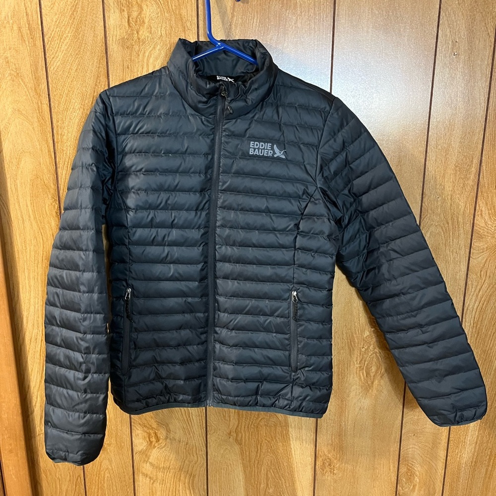 Eddie Bauer Women’s Blue-Gray Puffer Jacket